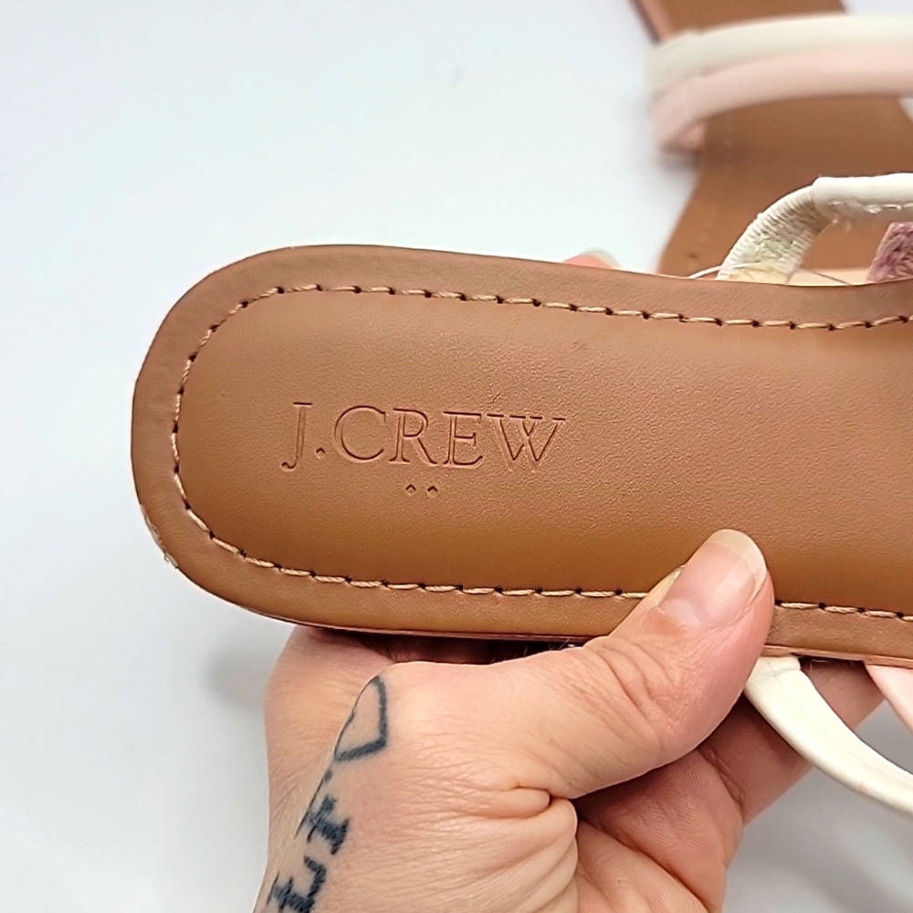J. Crew | Seaside pastel strappy slide sandals | WMS 8 | NWT - Picture 3 of 9